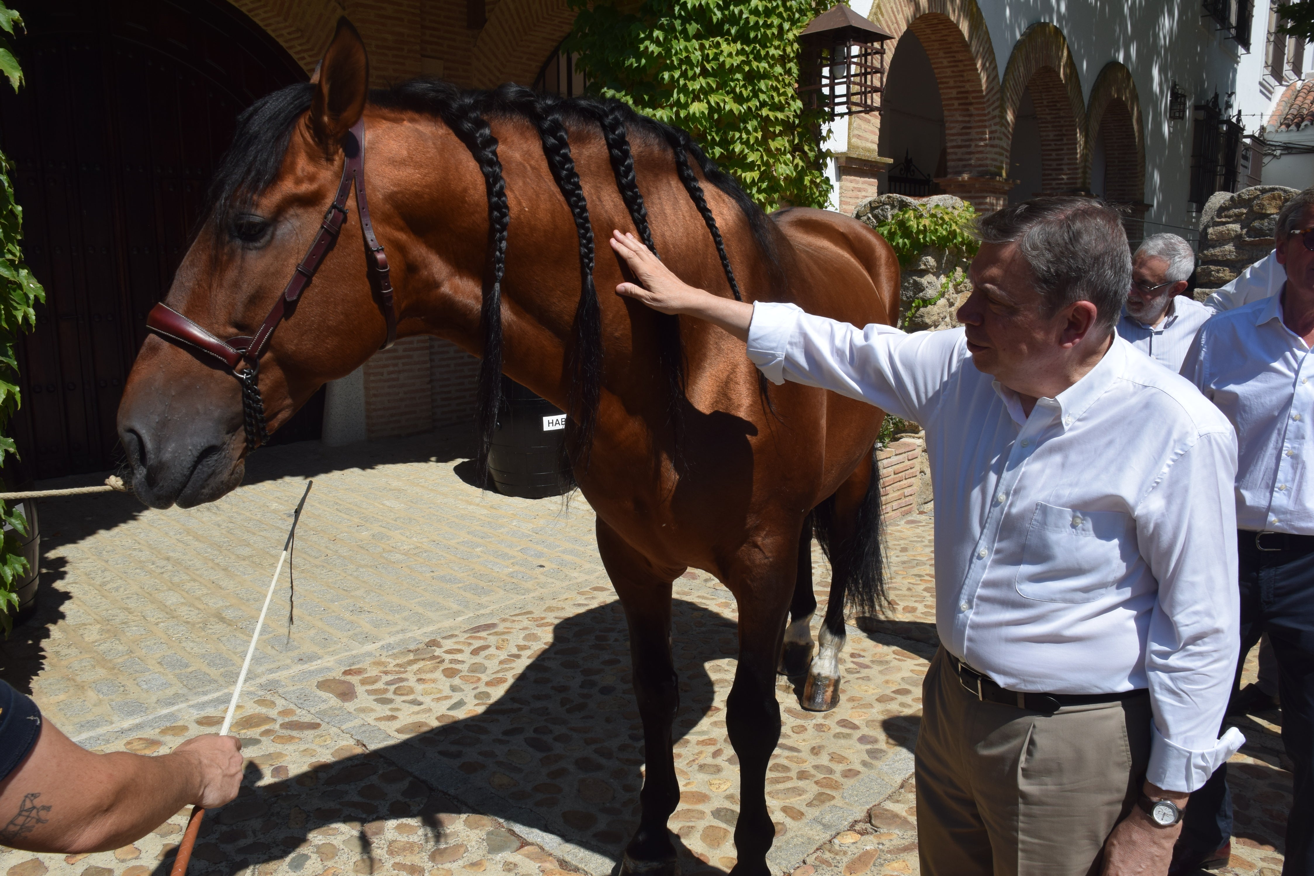 Visita del ministro de Agricultura a Bodegas Habla