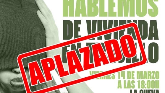 Aplazada la charla-debate 'Hablemos de vivienda en Trujillo'