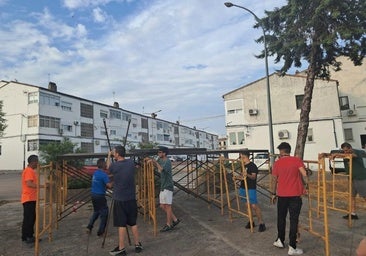 Preparativos para las fiestas.