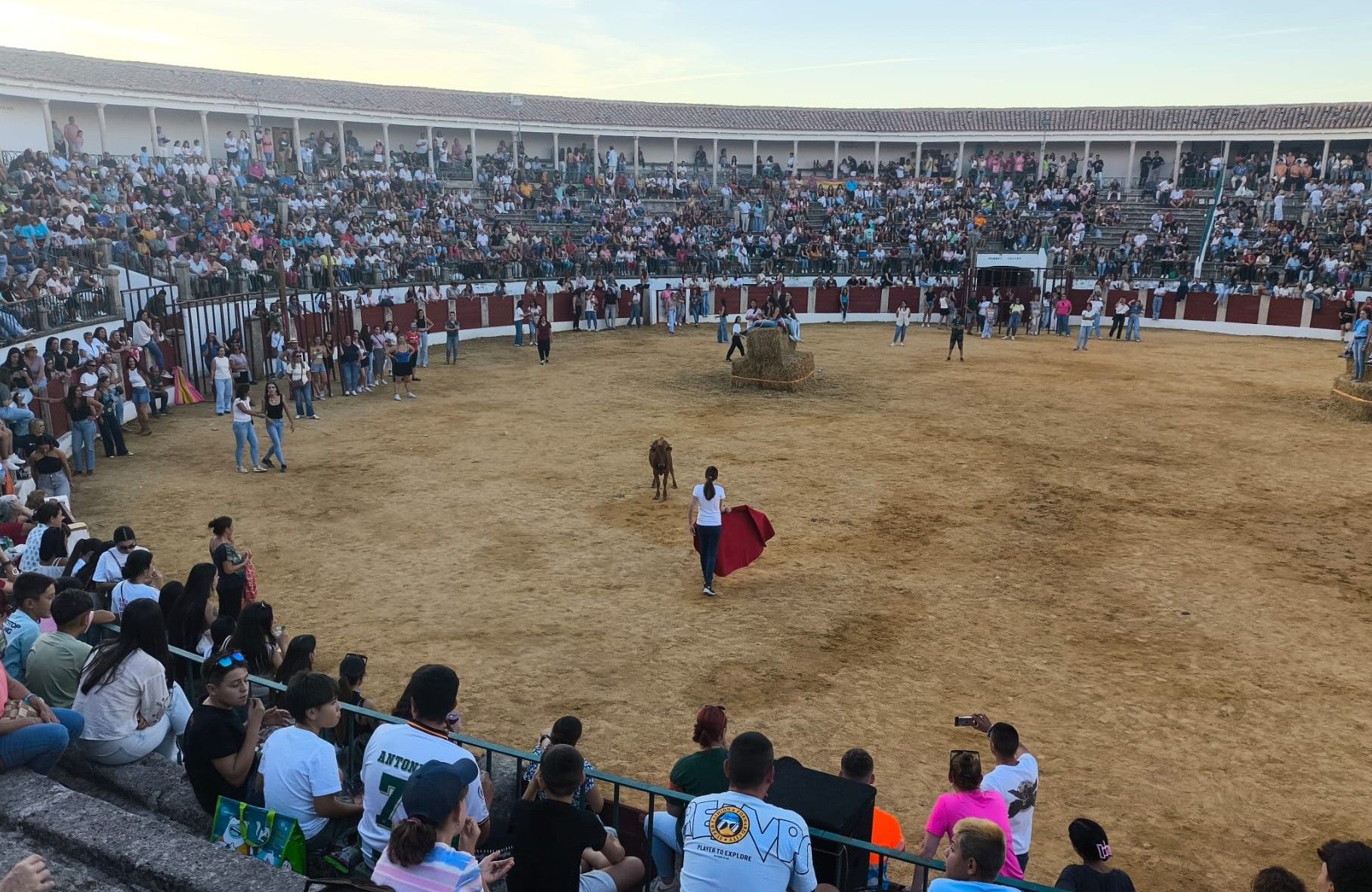 Un momento del festejo taurino