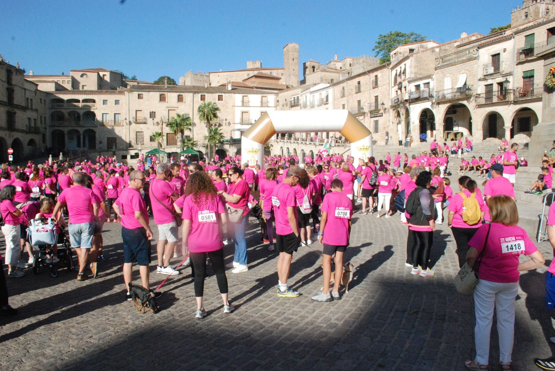 El rosa invade las calles para luchar contra el cáncer