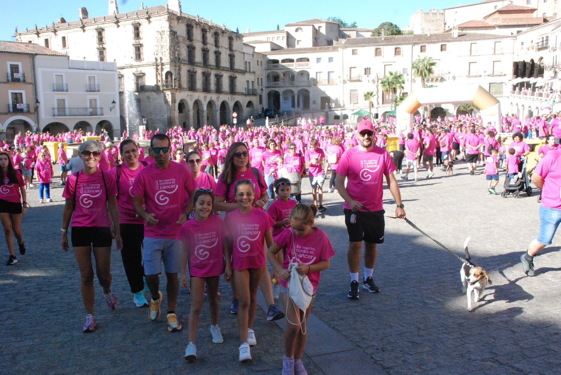El rosa invade las calles para luchar contra el cáncer