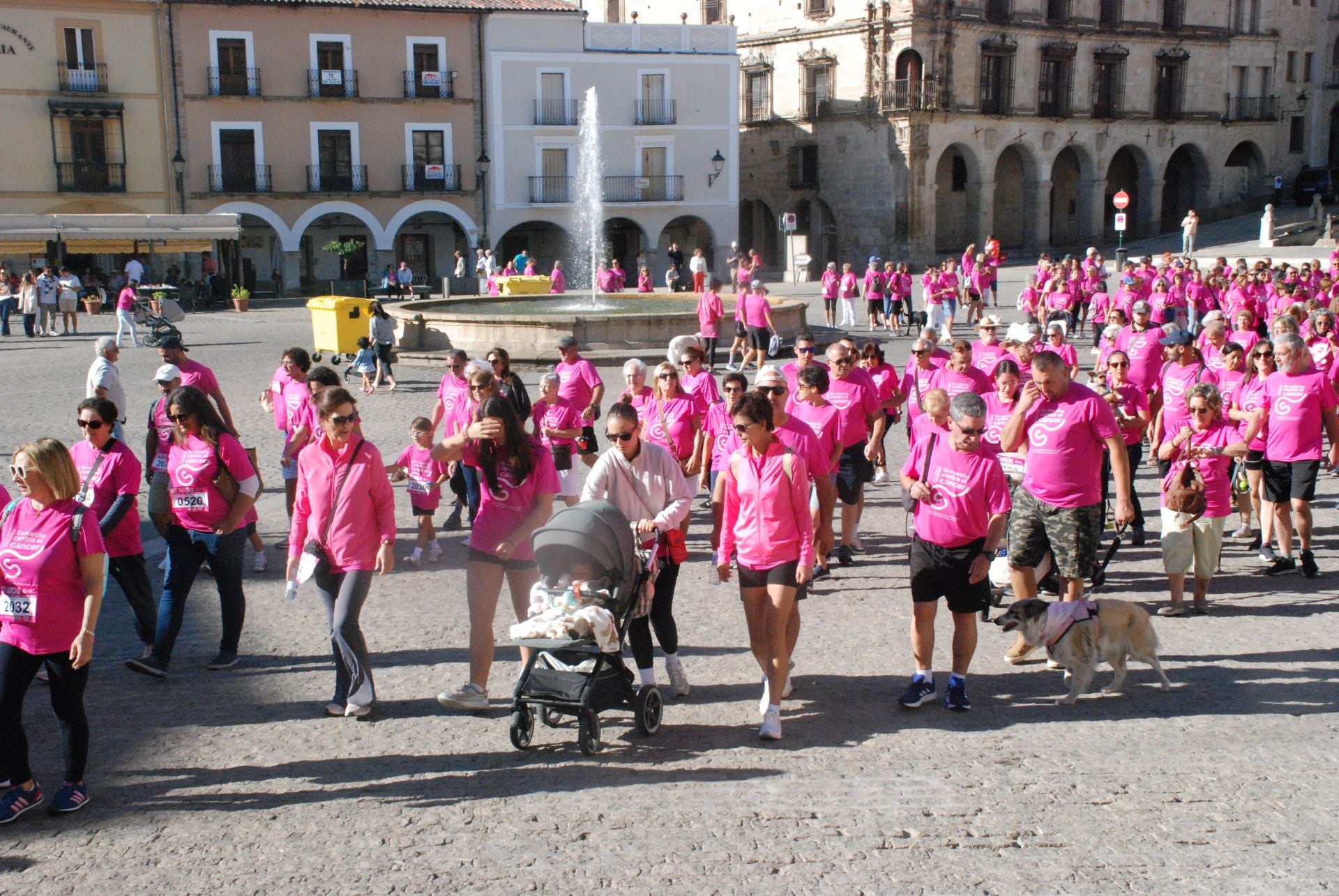 El rosa invade las calles para luchar contra el cáncer