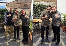 Mario Clemente junto a David de Jorge y Martín Berasategui.