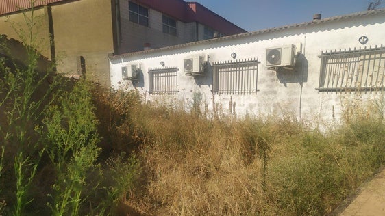 La zona que pide que se limpie del centro juvenil de Huertas de ánimas, hace unos días