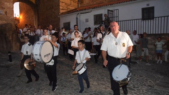Integrantes de la banda de música de Trujillo 'Antonio Flores'