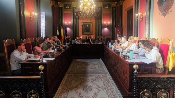 Sesión plenaria celebrada ayer en el Ayuntamiento de Trujillo
