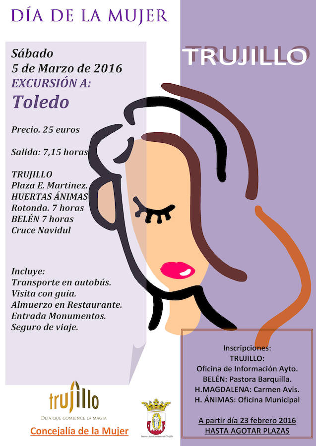 Cartel anunciador de la excursión 