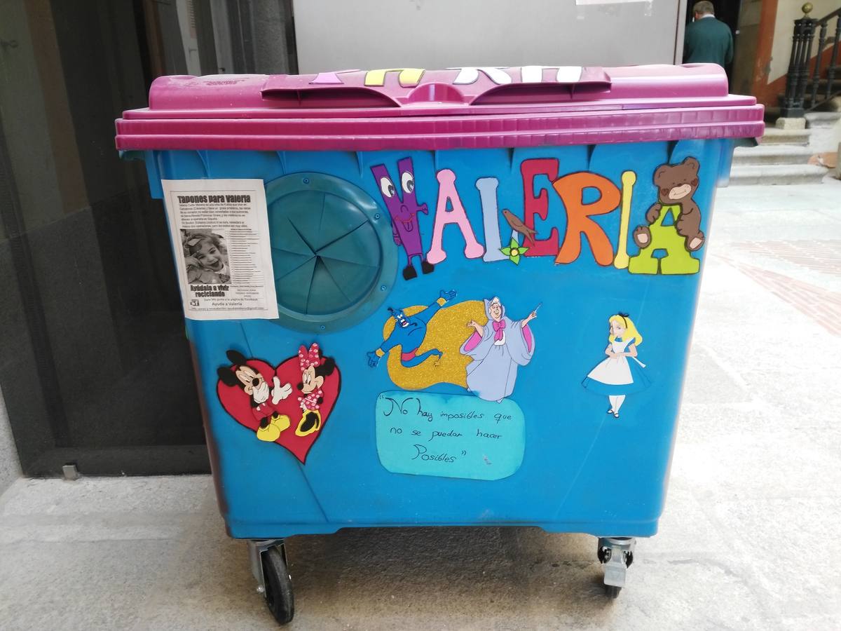 El Ayuntamiento mantiene la recogida de tapones por Valeria