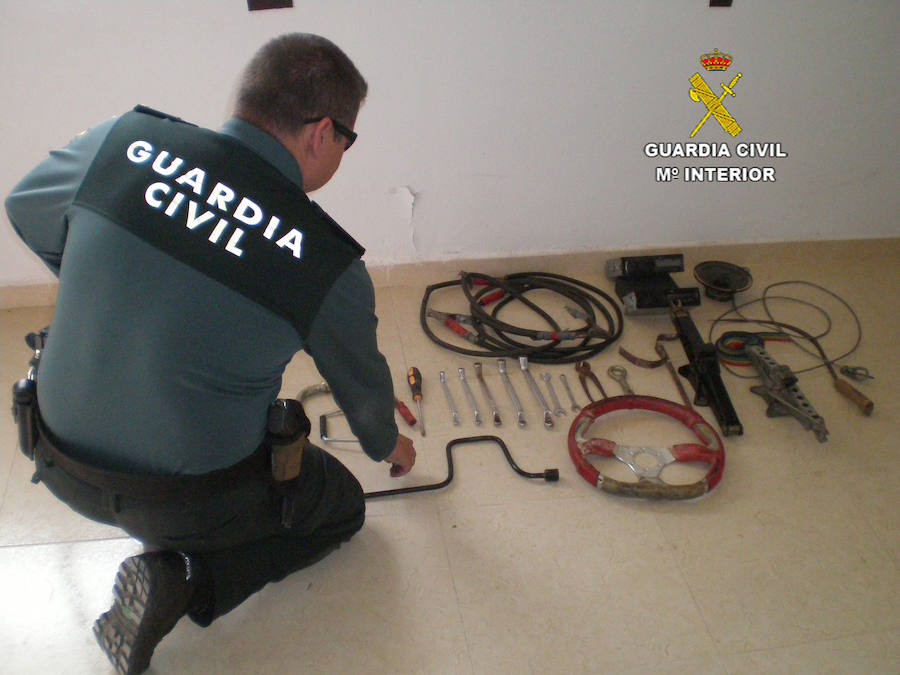 La Guardia Civil detiene al supuesto autor de seis delitos de robo y hurto en explotaciones de la zona