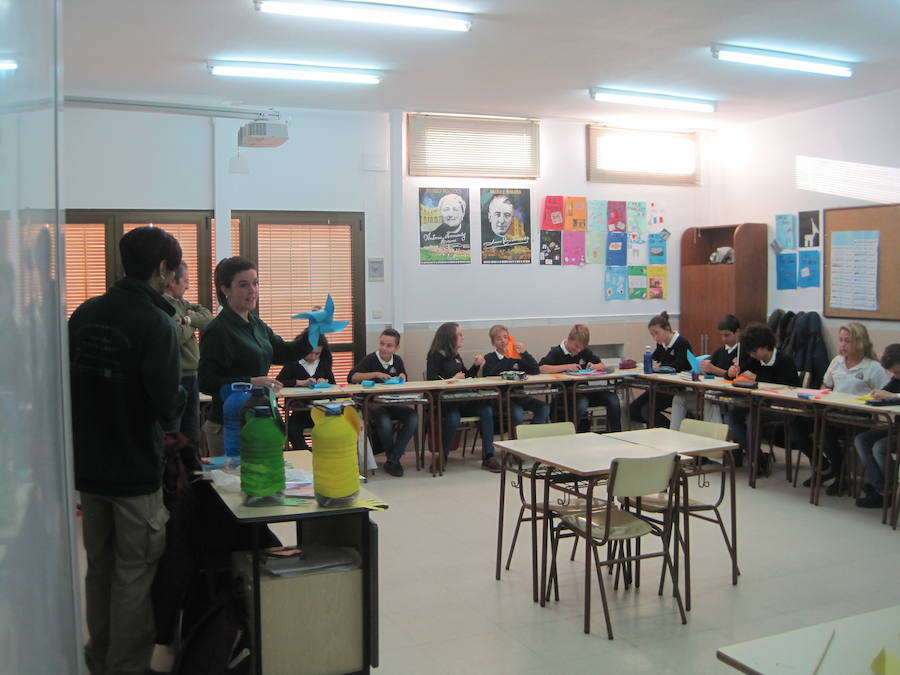 Una de las sesiones realizadas en el colegio Sagrado Corazón de Jesús 