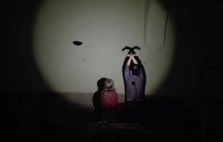 Sombras chinas en una actividad realizada en mayo 