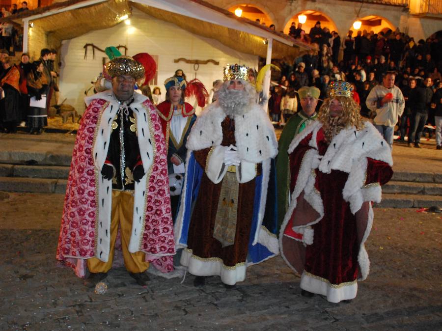 Los Reyes Magos, el año pasado en la plaza Mayor 