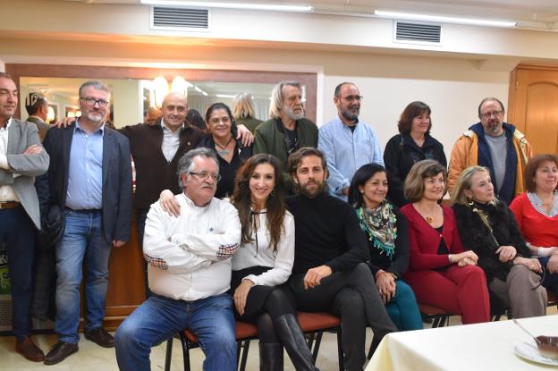 Autores y participantes en la feria del libro y en la cena de la generación del 27 