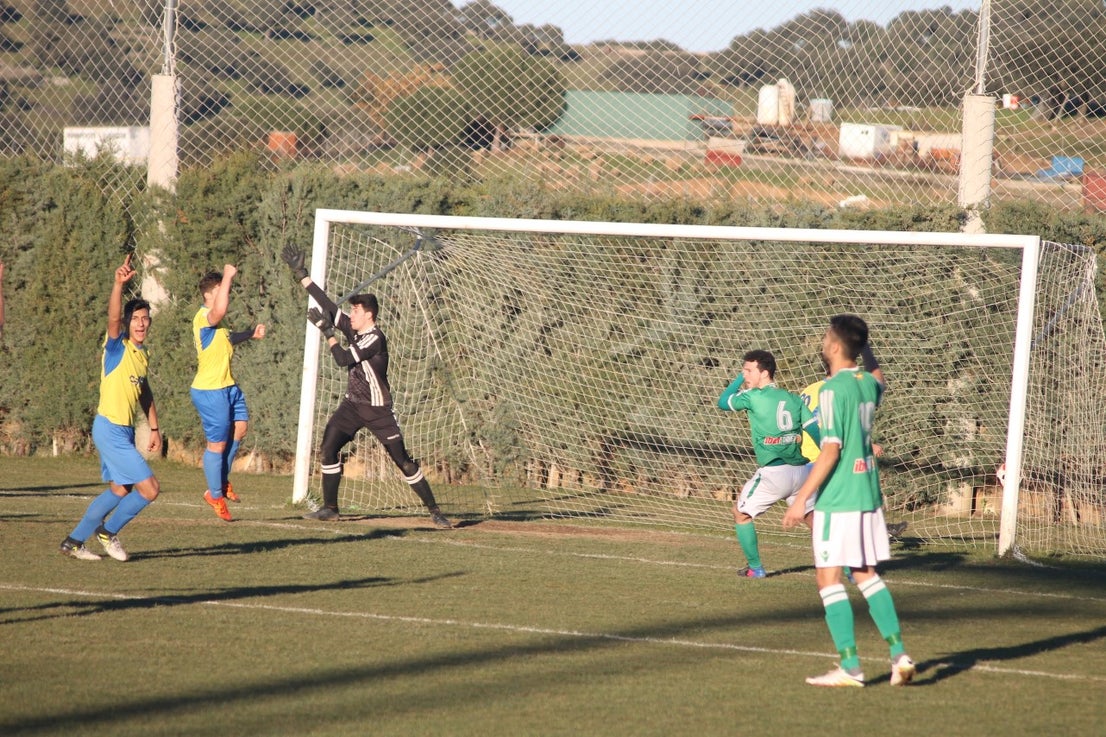 Imágenes del encuentro de la vigesimotercera jornada de liga de Tercera División, disputado en el Municipal de San Roque y que terminó 6-2 (03-02-2019)