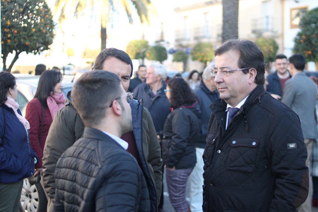 Imágenes de la presentación de la candidatura de Manolo Borrego a la alcaldía del ayuntamiento de Valverde, con la visita del presidente de la Junta, Guillermo Fernández Vara (08-02-2019)
