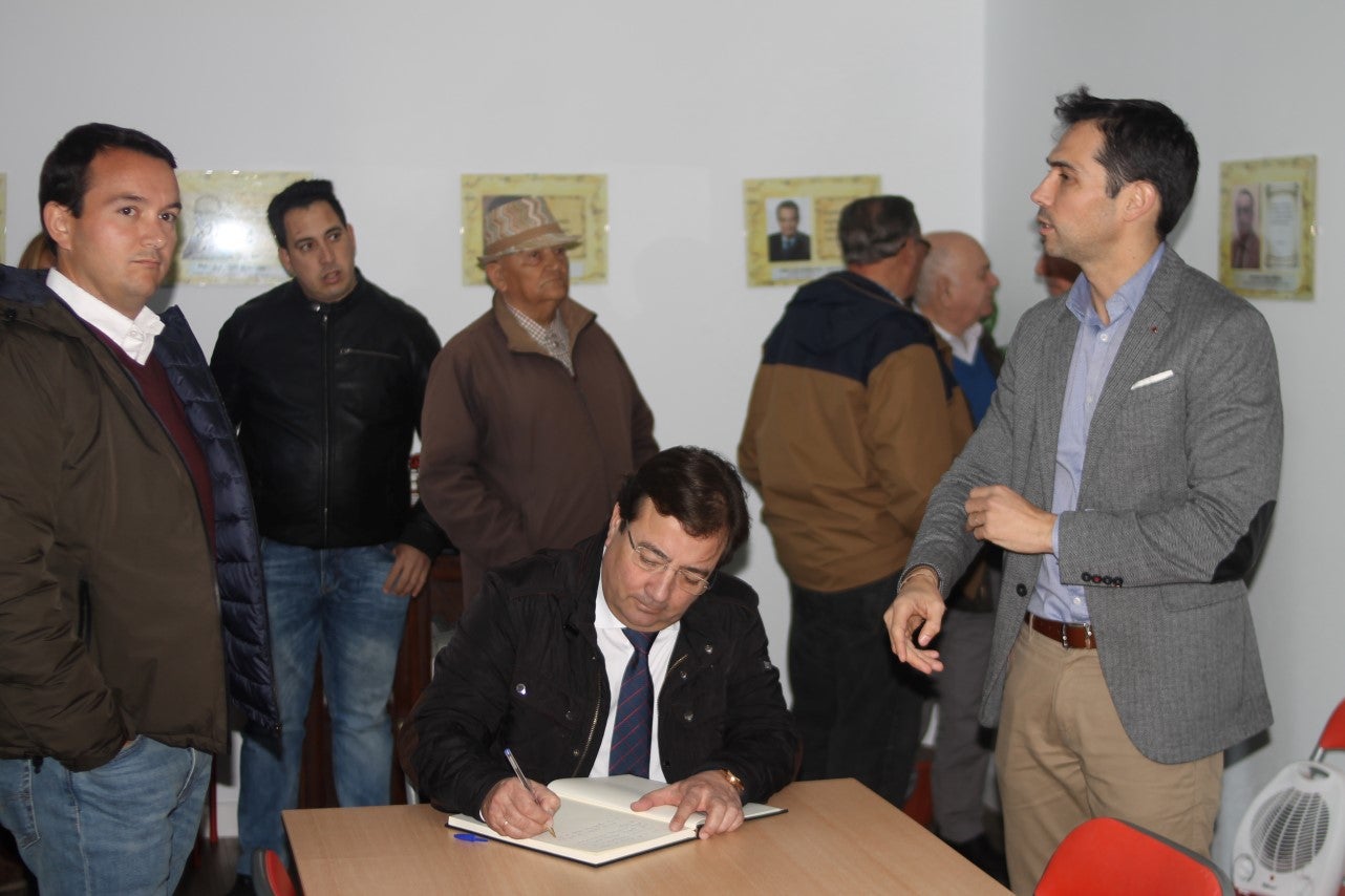 Imágenes de la presentación de la candidatura de Manolo Borrego a la alcaldía del ayuntamiento de Valverde, con la visita del presidente de la Junta, Guillermo Fernández Vara (08-02-2019)