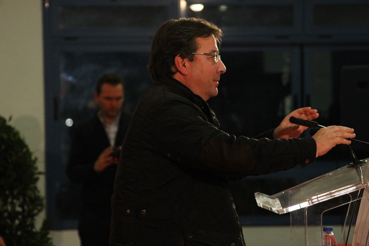 Imágenes de la presentación de la candidatura de Manolo Borrego a la alcaldía del ayuntamiento de Valverde, con la visita del presidente de la Junta, Guillermo Fernández Vara (08-02-2019)