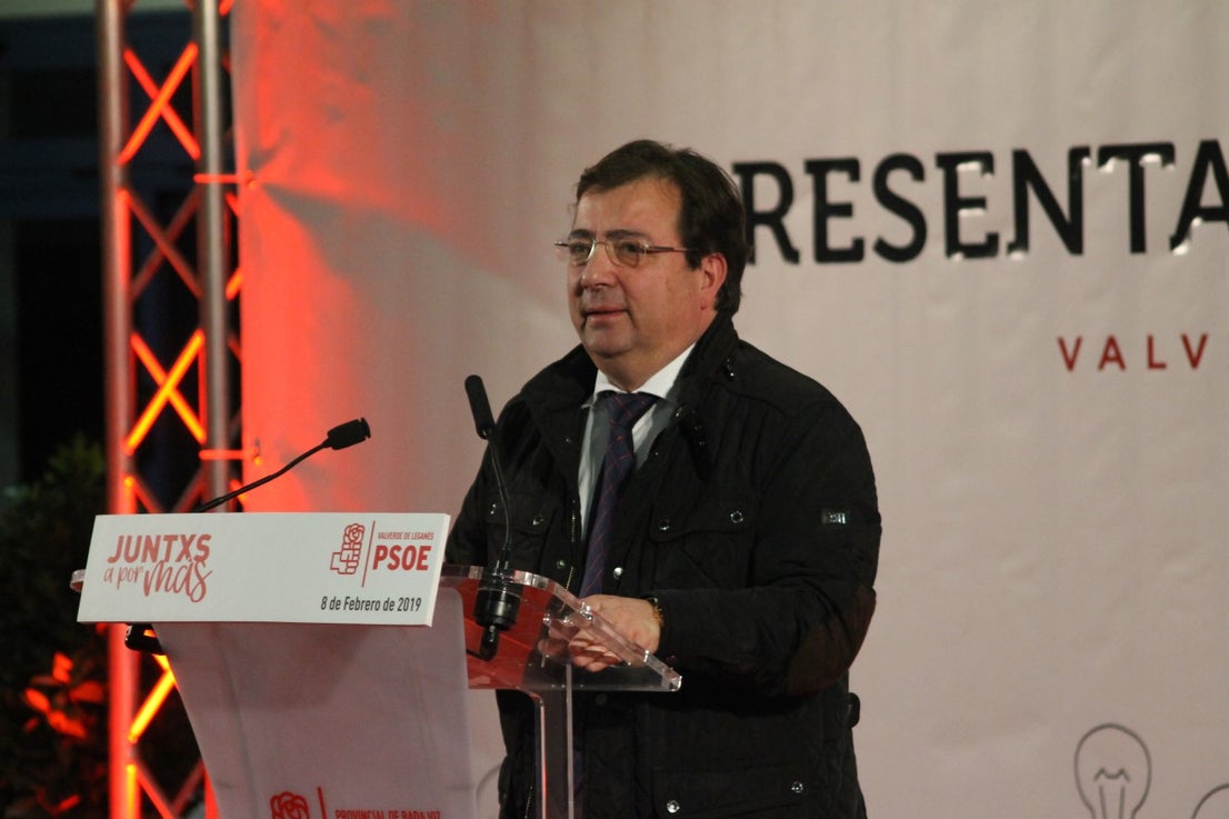 Imágenes de la presentación de la candidatura de Manolo Borrego a la alcaldía del ayuntamiento de Valverde, con la visita del presidente de la Junta, Guillermo Fernández Vara (08-02-2019)