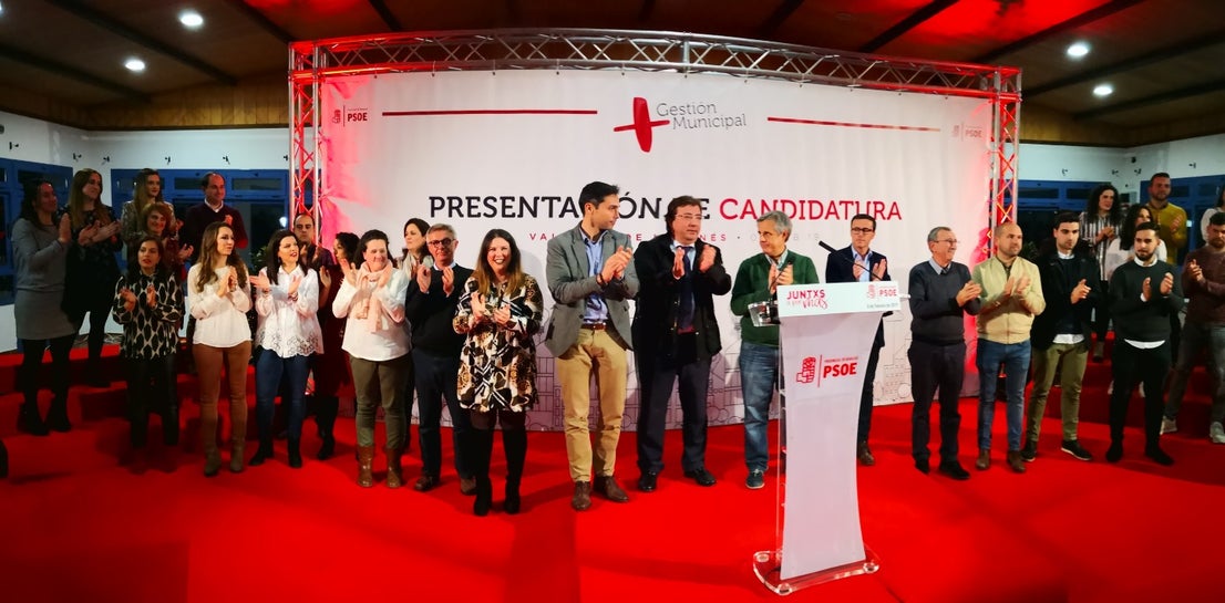 Imágenes de la presentación de la candidatura de Manolo Borrego a la alcaldía del ayuntamiento de Valverde, con la visita del presidente de la Junta, Guillermo Fernández Vara (08-02-2019)
