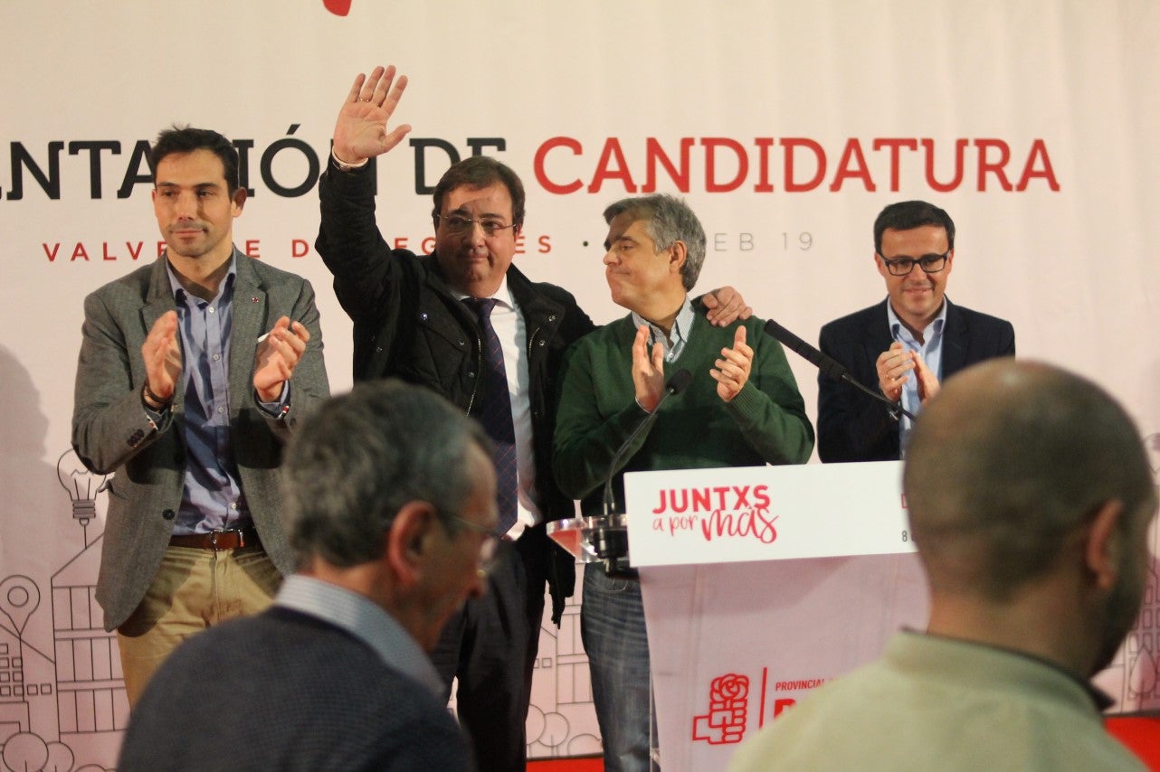 Imágenes de la presentación de la candidatura de Manolo Borrego a la alcaldía del ayuntamiento de Valverde, con la visita del presidente de la Junta, Guillermo Fernández Vara (08-02-2019)