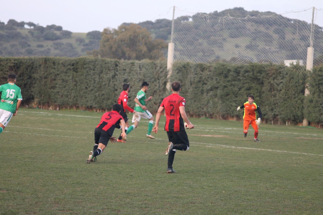 Imágenes del encuentro de la vigesimoquinta jornada de liga de Tercera División, disputado en el Municipal de San Roque, y que finalizó por 2-1 (17-02-2019)