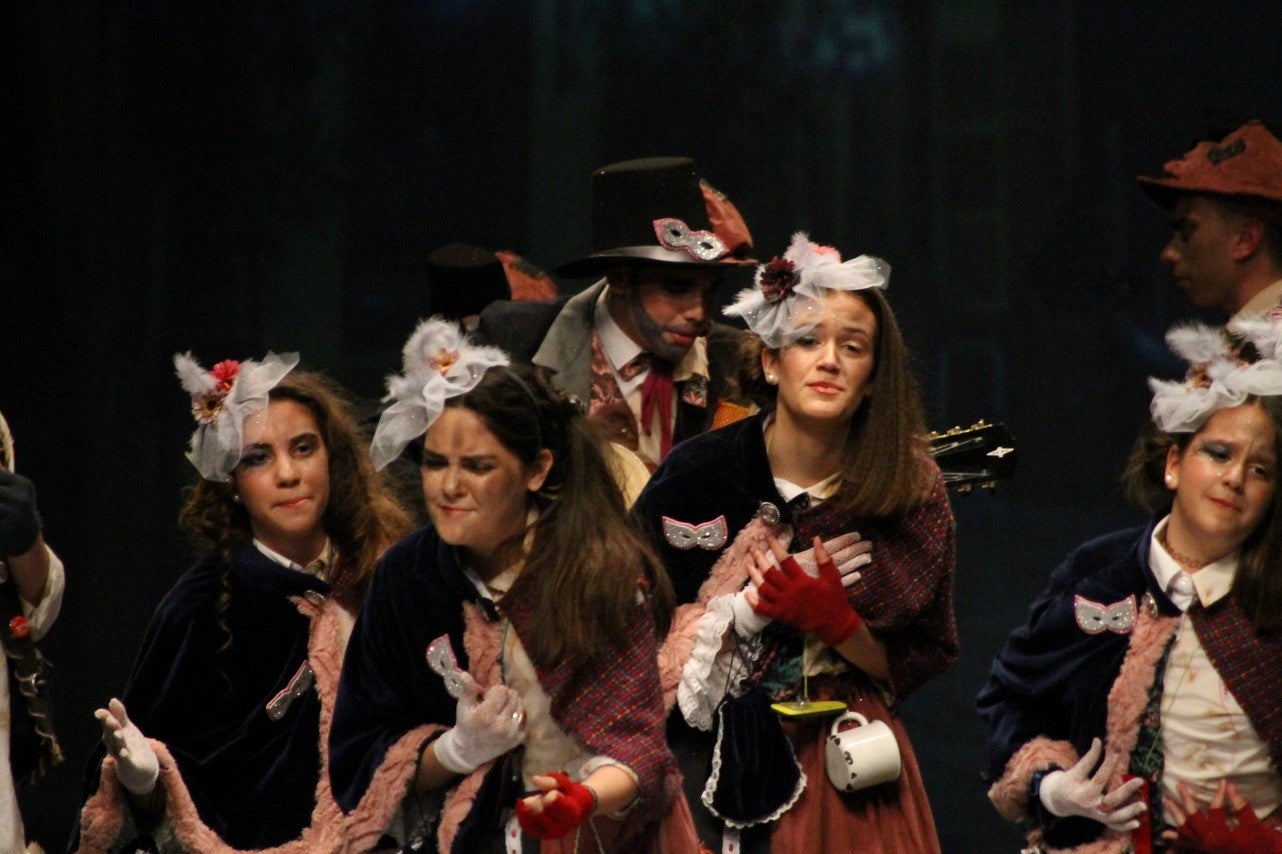 Imágenes de la actuación de Los Nuevitos Flama en el Concurso de Murgas Joven de Badajoz en el Carnaval 2019 (23-02-2019)