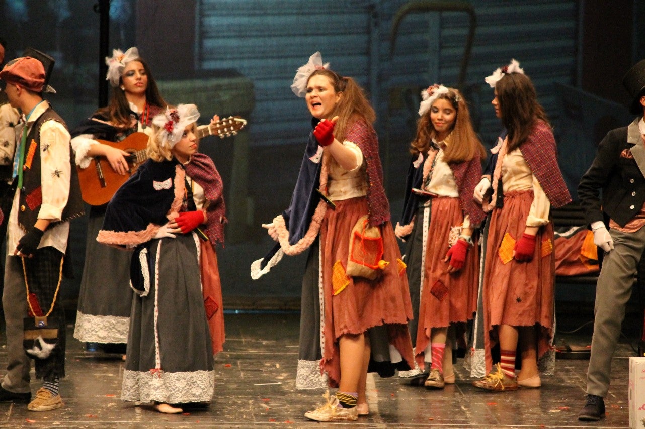 Imágenes de la actuación de Los Nuevitos Flama en el Concurso de Murgas Joven de Badajoz en el Carnaval 2019 (23-02-2019)