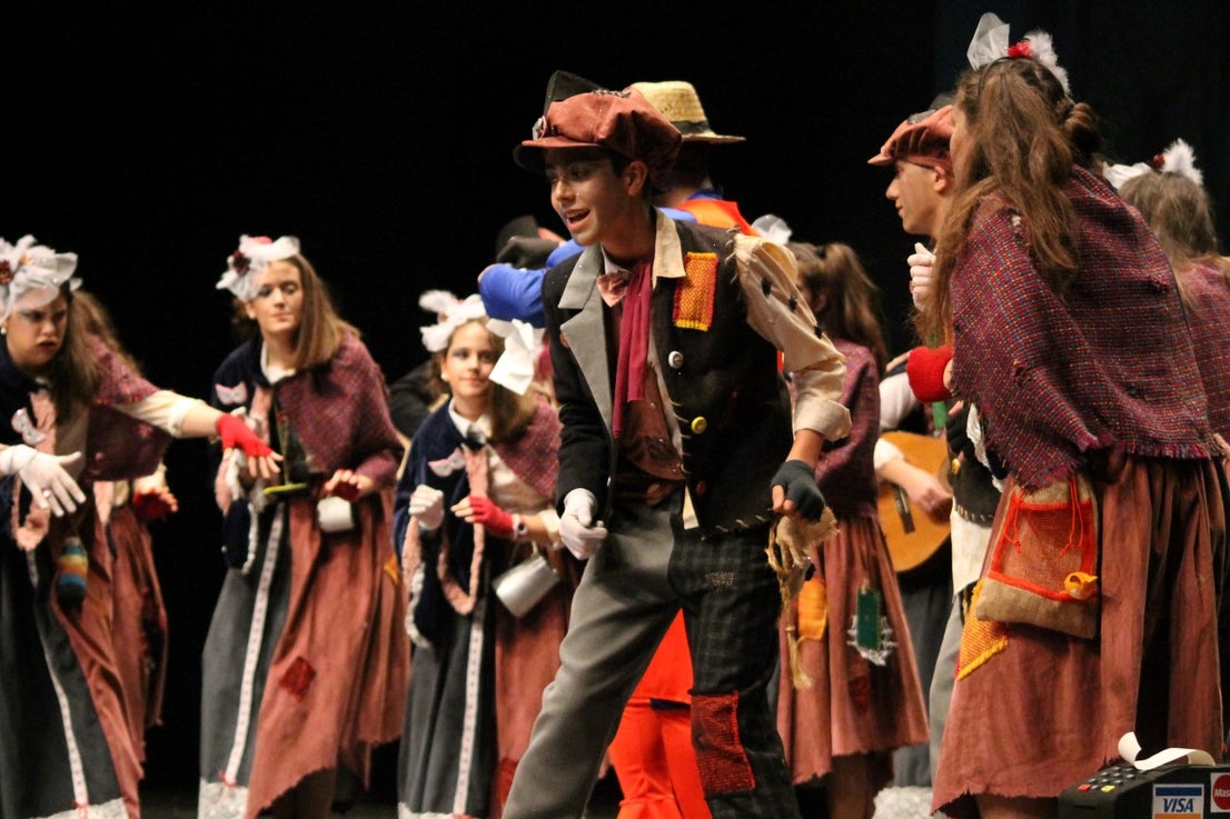 Imágenes de la actuación de Los Nuevitos Flama en el Concurso de Murgas Joven de Badajoz en el Carnaval 2019 (23-02-2019)