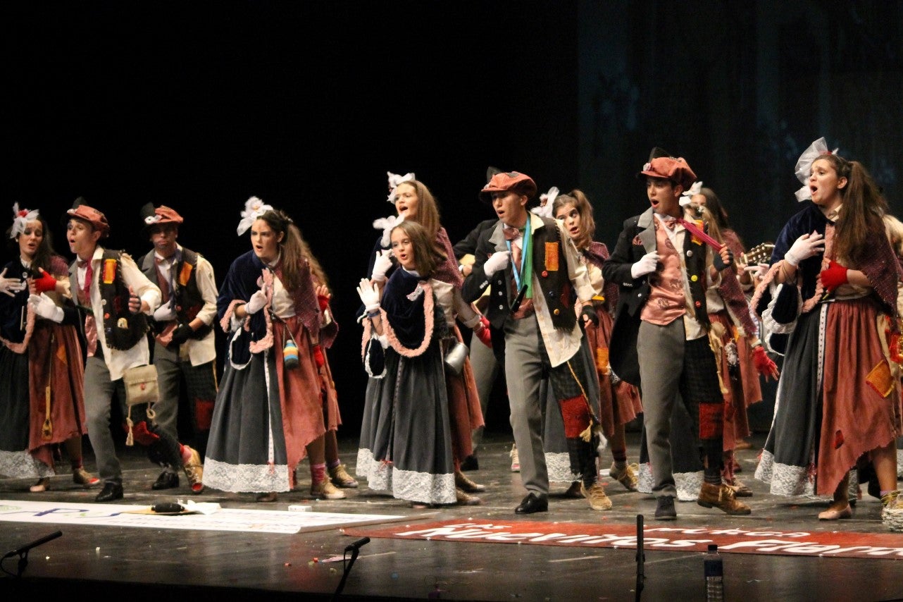 Imágenes de la actuación de Los Nuevitos Flama en el Concurso de Murgas Joven de Badajoz en el Carnaval 2019 (23-02-2019)