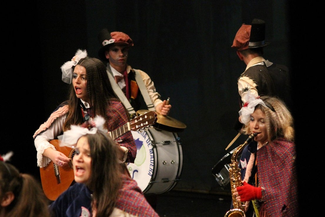 Imágenes de la actuación de Los Nuevitos Flama en el Concurso de Murgas Joven de Badajoz en el Carnaval 2019 (23-02-2019)