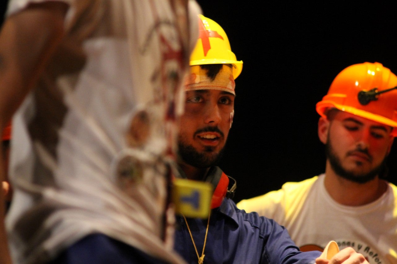 Actuación de Los Titiriteros en el Concurso de Murgas del Carnaval de Valverde de Leganés 2019 (01-03-2019)