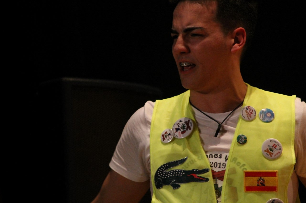 Actuación de Los Titiriteros en el Concurso de Murgas del Carnaval de Valverde de Leganés 2019 (01-03-2019)