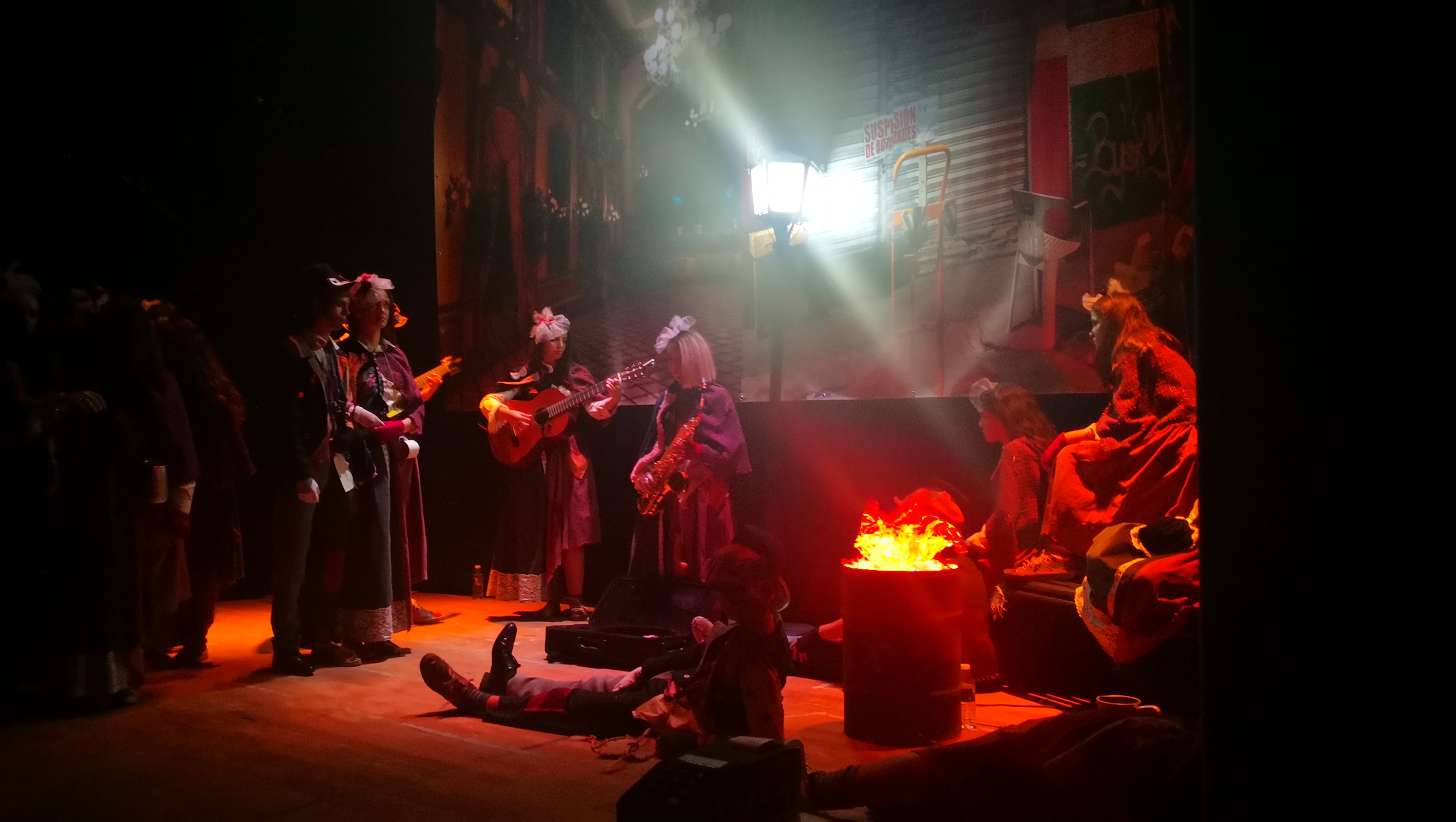 Actuación de Los Nuevitos Flama en el Concurso de Murgas del Carnaval de Valverde de Leganés 2019 (01-03-2019)