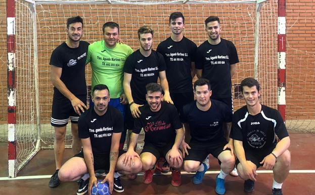 Plantilla de Los Pisos, campeones de liga en fútbol sala