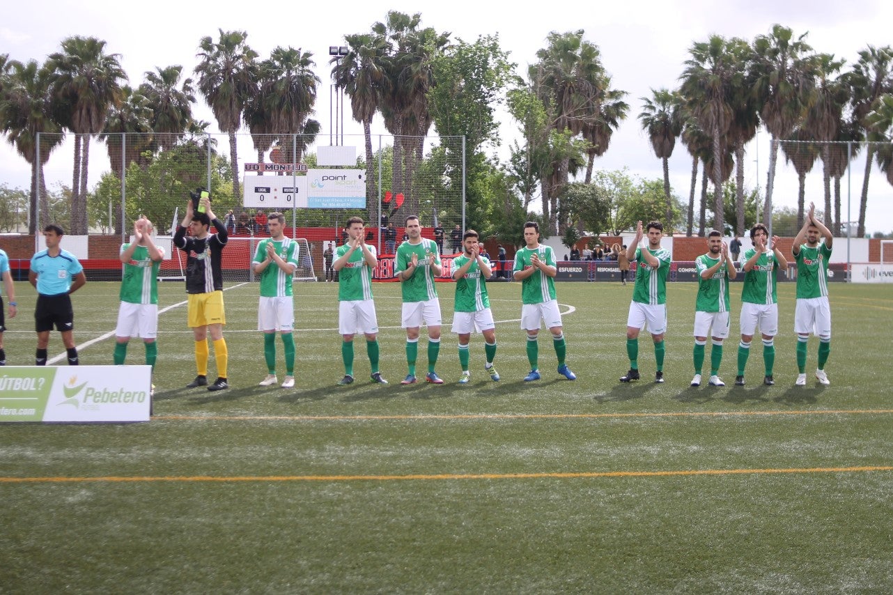 Algunas imágenes del encuentro de la 34ª jornada de Tercera División disputado en Montijo, y que finalizó con empate a uno (18-04-2019)