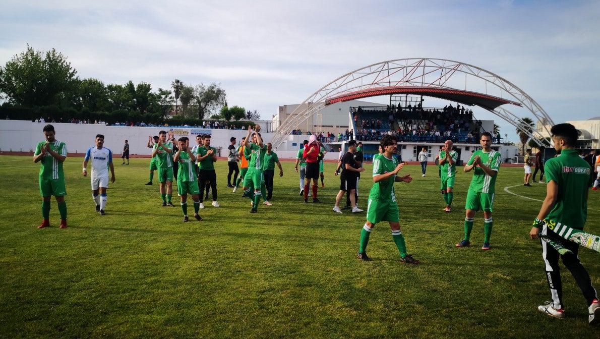 Algunas imágenes del último encuentro de liga de Tercera División disputado en la Ciudad Deportiva de Olivenza y que acabó 3-1 (19-05-2019)