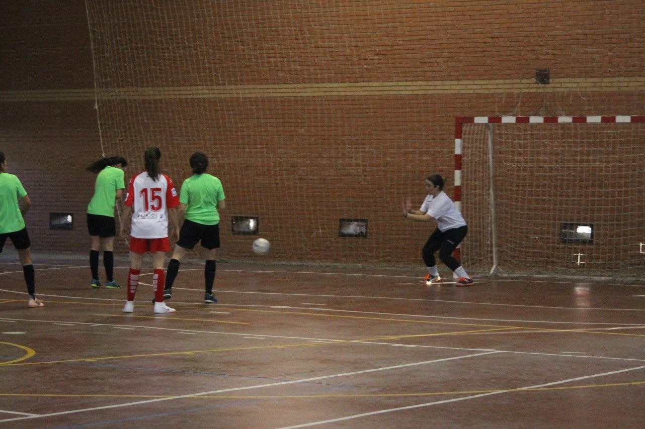 Algunas imágenes del encuentro femenino que enfrentó al equipo de Valverde y Almendral con el Santa Teresa en el pabellón polideportivo (28-05-2019)