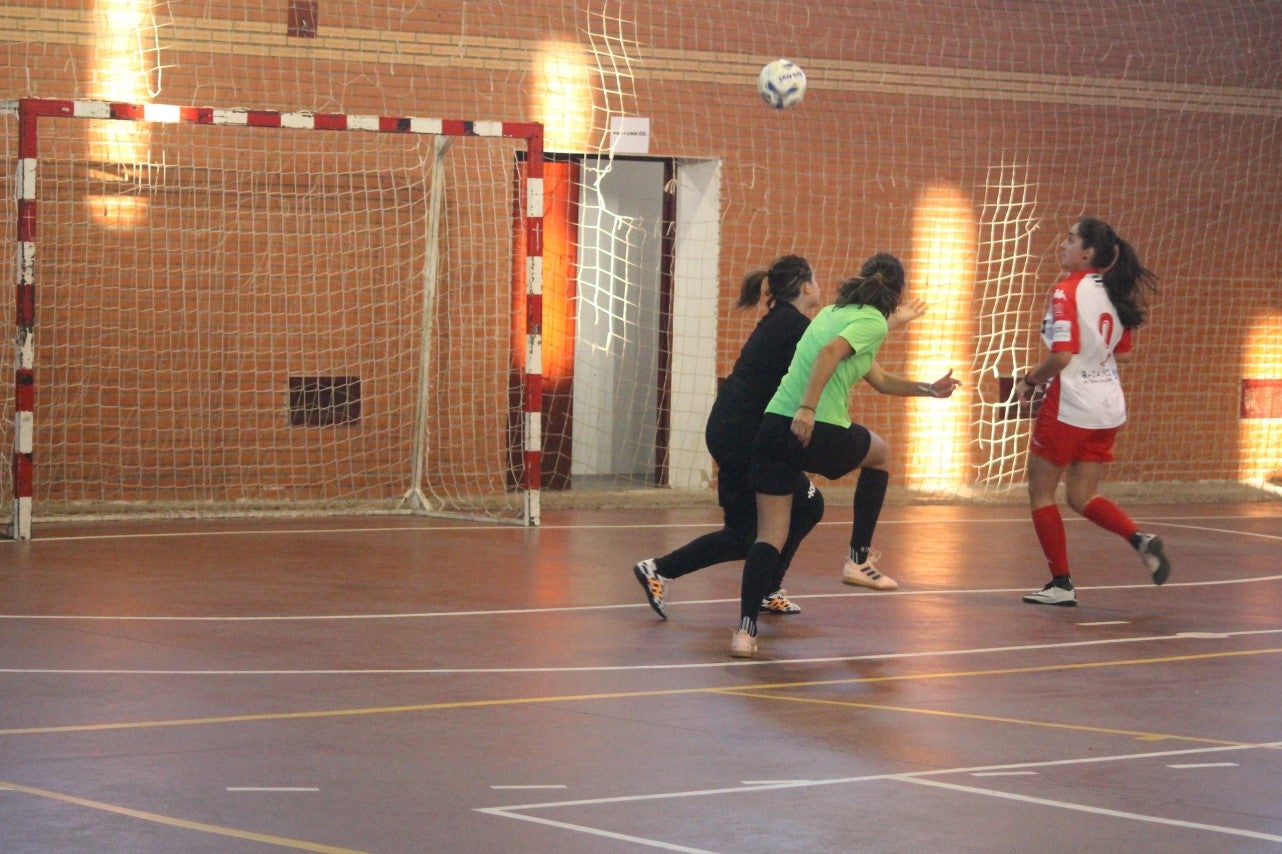 Algunas imágenes del encuentro femenino que enfrentó al equipo de Valverde y Almendral con el Santa Teresa en el pabellón polideportivo (28-05-2019)