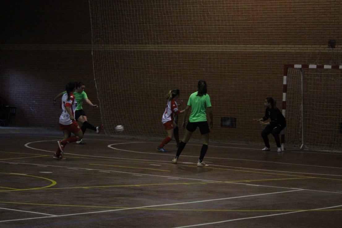 Algunas imágenes del encuentro femenino que enfrentó al equipo de Valverde y Almendral con el Santa Teresa en el pabellón polideportivo (28-05-2019)