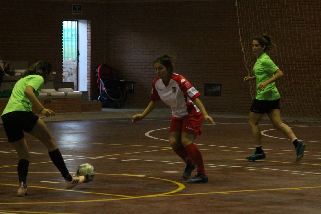 Algunas imágenes del encuentro femenino que enfrentó al equipo de Valverde y Almendral con el Santa Teresa en el pabellón polideportivo (28-05-2019)