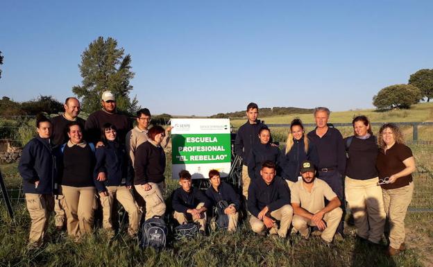 Foto de grupo en El Rebellao