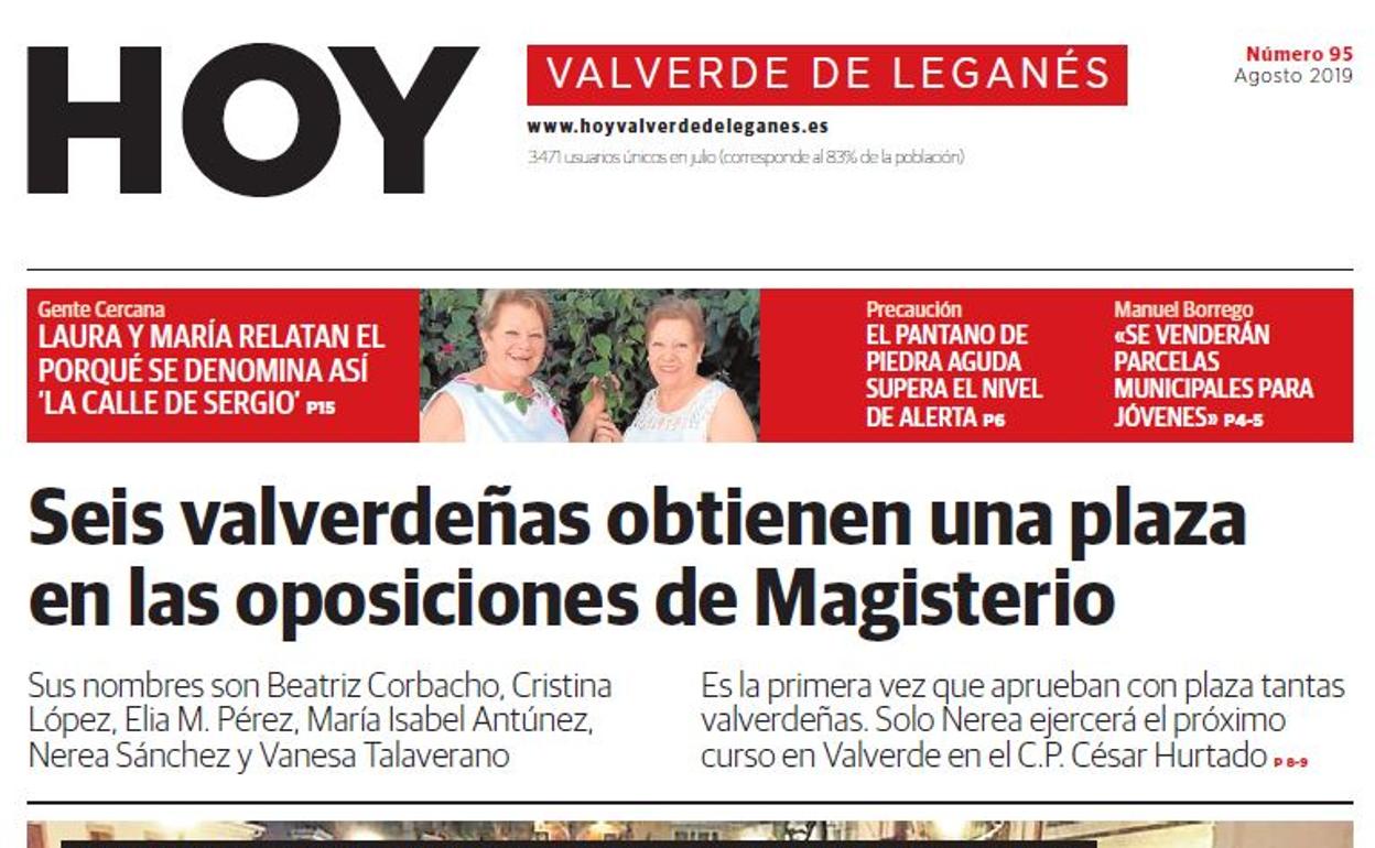 Este miércoles se ha publicado la edición 95 de HOY Valverde de Leganés