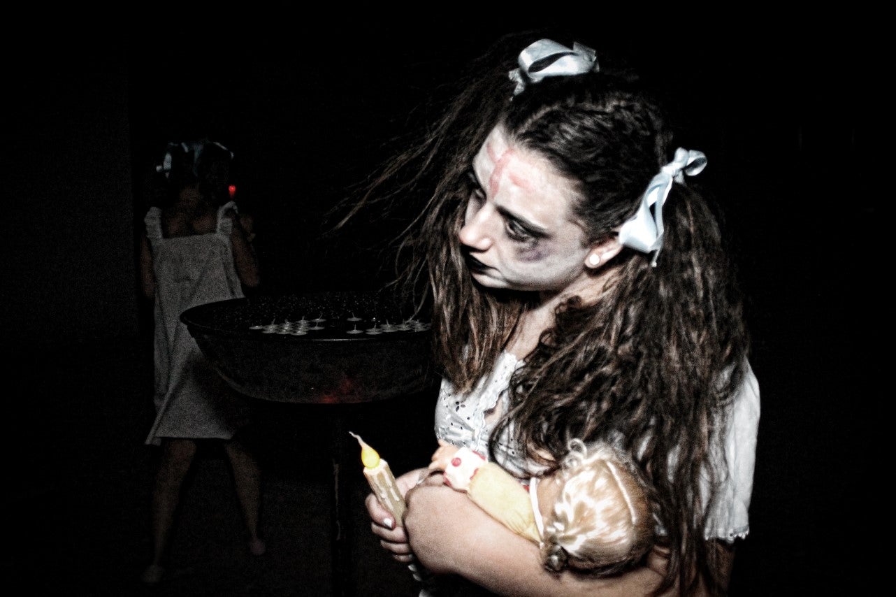Algunas imágenes del pasaje del terror de la Ruta Nocturna 'La Diabla' (14-08-2019)
