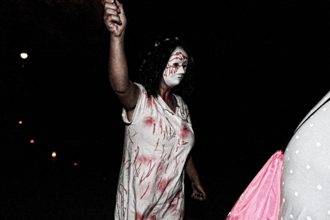 Algunas imágenes del pasaje del terror de la Ruta Nocturna 'La Diabla' (14-08-2019)