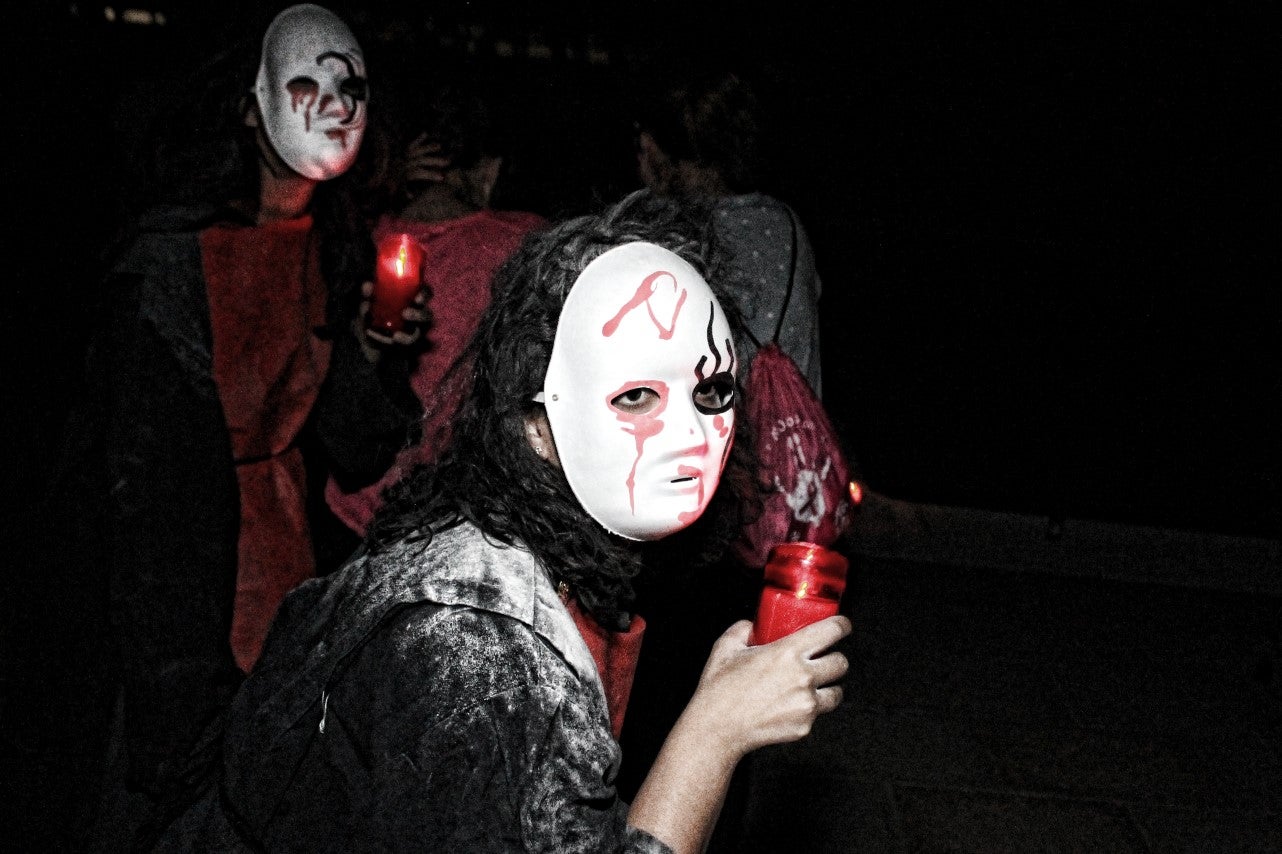 Algunas imágenes del pasaje del terror de la Ruta Nocturna 'La Diabla' (14-08-2019)