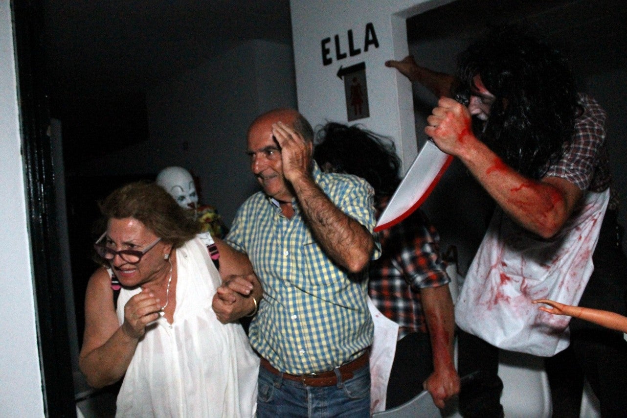 Algunas imágenes del pasaje del terror de la Ruta Nocturna 'La Diabla' (14-08-2019)