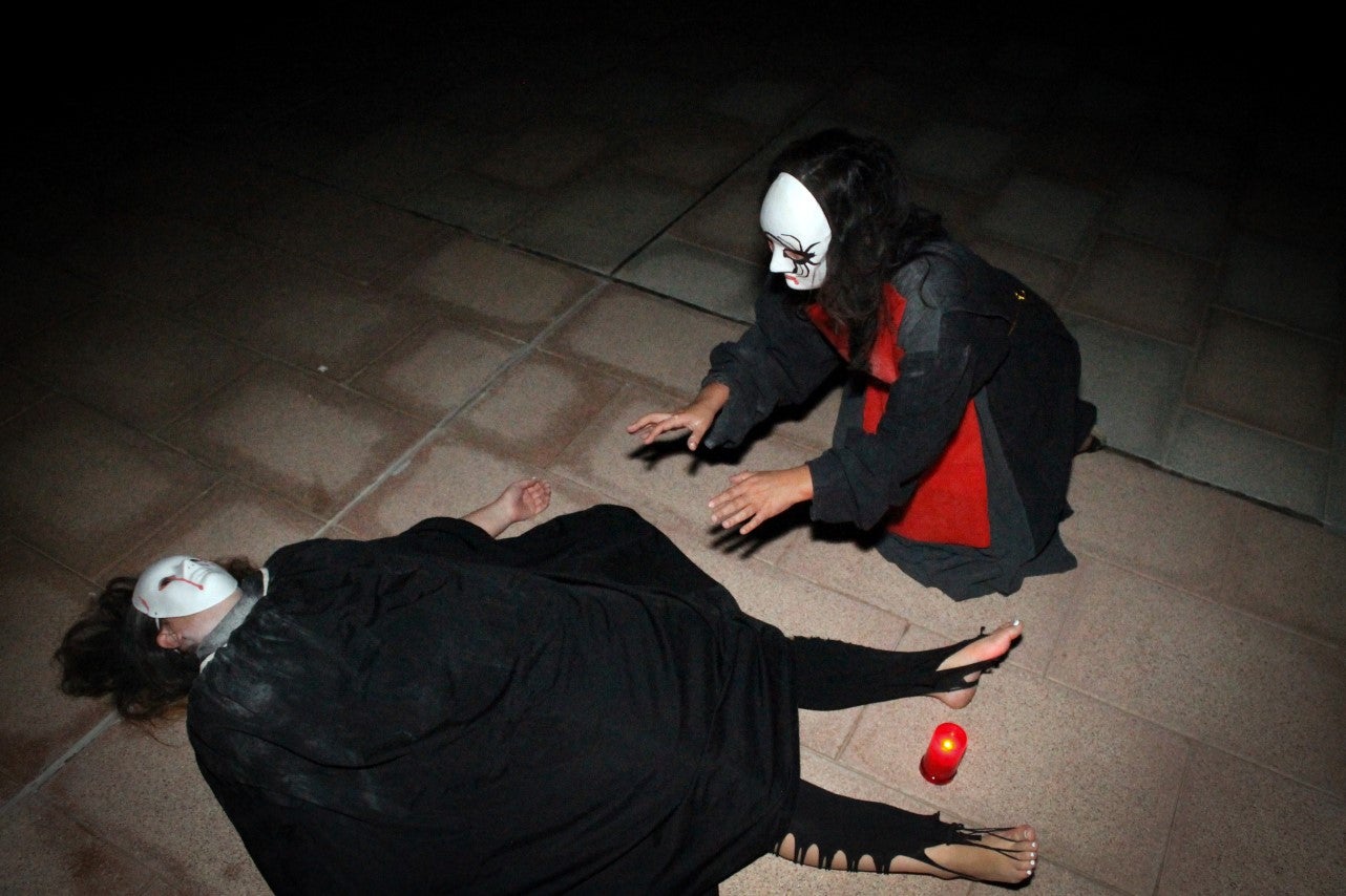 Algunas imágenes del pasaje del terror de la Ruta Nocturna 'La Diabla' (14-08-2019)
