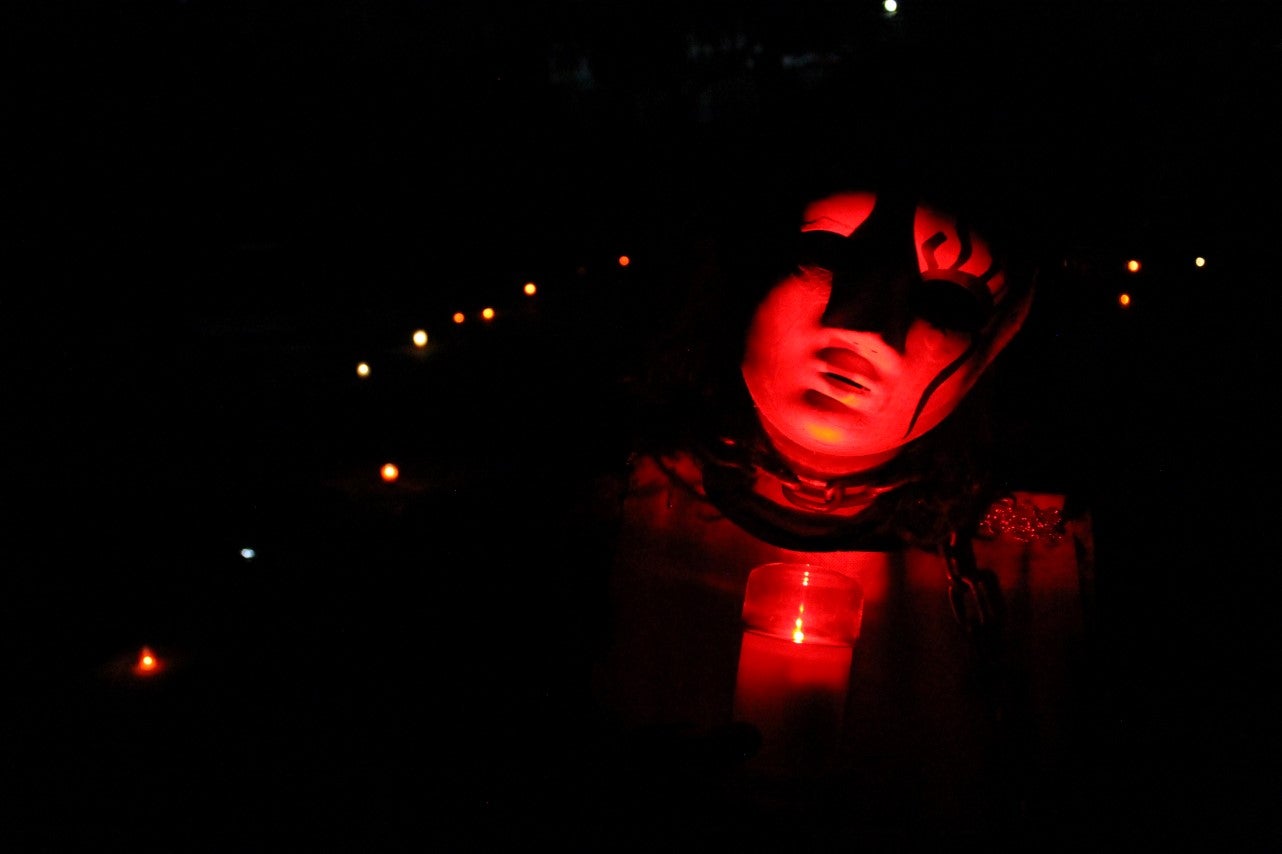 Algunas imágenes del pasaje del terror de la Ruta Nocturna 'La Diabla' (14-08-2019)
