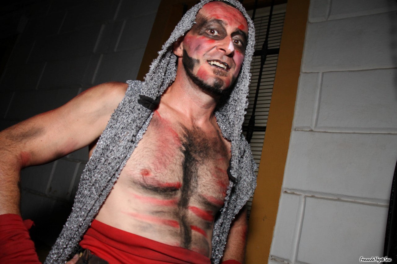 Imágenes del espectáculo de la Fuga de la Diabla celebrado en Valverde de Leganés (17-08-2019)